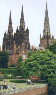 Lichfield Cathedral, Lichfield, Staffs, England