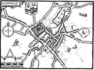 Old Map of Lichfield